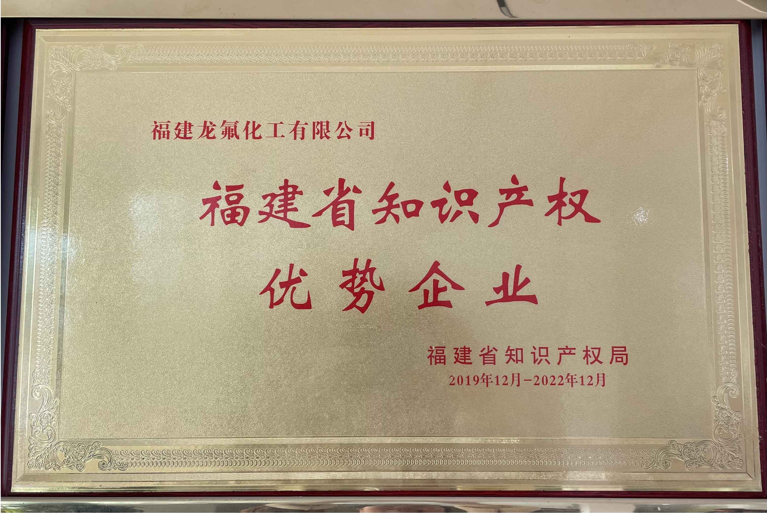 福建省知識(shí)產(chǎn)權(quán)優(yōu)勢企業(yè)